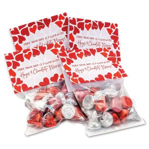 Valentine Kisses Treat Bags & Toppers