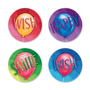 Festive Birthday Wishes Seals (4 Designs)