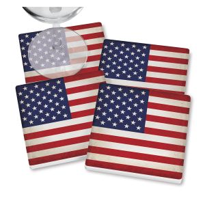 American Flag Coasters