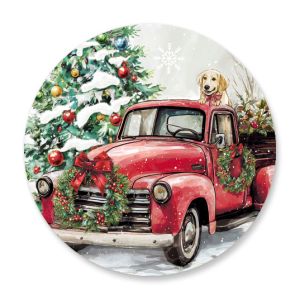 Red Truck Holiday Seals