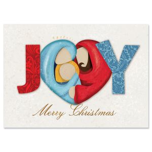 Joy Nativity Christmas Cards