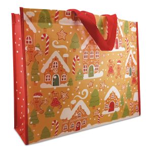 Gingerbread Fun Large Shopping Tote Bag - BOGO