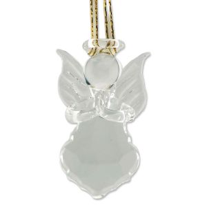 Crystal Glass Angel Ornament - BOGO