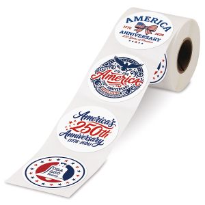 America 250th Anniversary Rolled Stickers