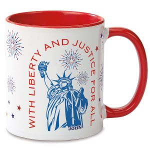 With Liberty and Justice for All Personalized Mug