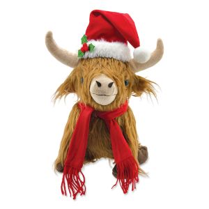Christmas Highland Cow Decoration Plush
