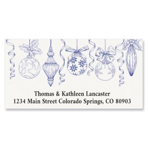 Toile Ornaments Deluxe Return Address Labels - BOGO