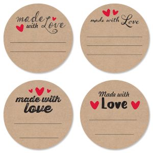 Made With Love Mason Jar Labels Set - BOGO
