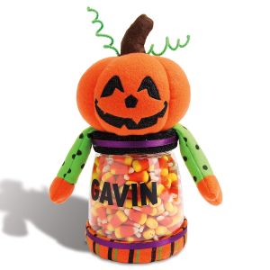 Halloween Jack-o-Lantern Treat Jar