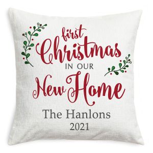 Our New Home Christmas Personalized Pillow