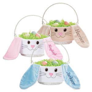 Bunny Face Personalized Easter Baskets