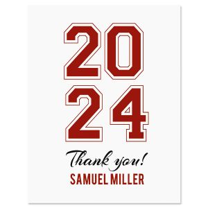 Collegiate Personalized Thank You Cards