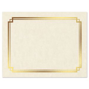 Certificate of Completions Gold Foil Parchment Certificate Papers