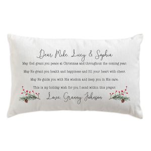 Christmas Prayer Personalized Pillow