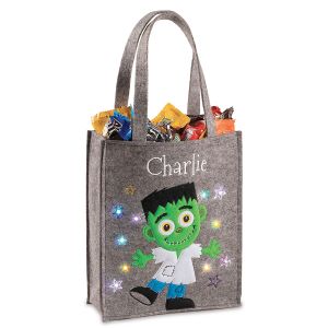 Halloween Personalized Light-up Frankie Tote Bag