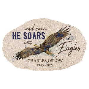 Soars with Eagles Garden Stone