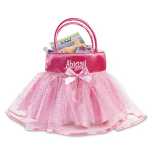 Personalized Tutu Treat Basket Front