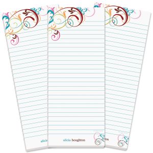 Fantasia Lined Shopping List Pads