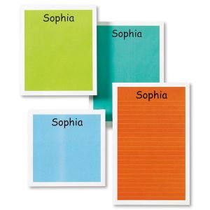 Personalized Mulitcolored Notepad Set