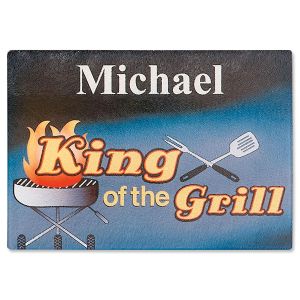King of the Grill Tempered Glass Cutting Board
