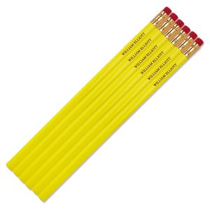 Yellow #2 Hardwood Personalized Pencils