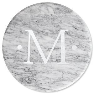 Marble Lazy Susan in White