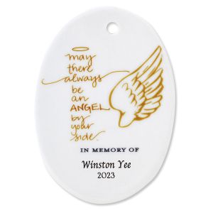 Personalized May There Always Oval Memorial Christmas Ornaments