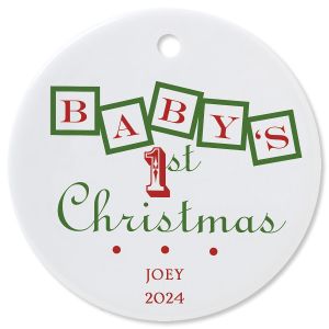 Baby's 1st Personalized Christmas Ornament