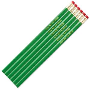 Bright Green #2 Hardwood Personalized Pencils