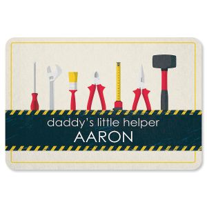 Daddy's Little Helper Personalized Doormat