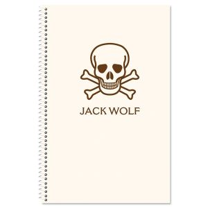 Skull & Crossbones Personalized Notebook