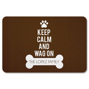 Wag On Personalized Doormat