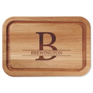 Large Initial Engraved Wood Cutting Board