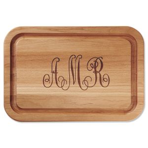 Monogrammed Engraved Wood Cutting Board