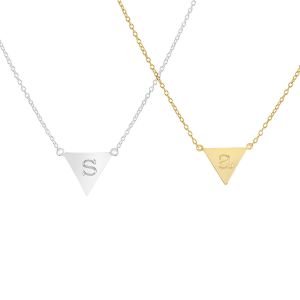 Molly Upside Down Triangle Personalized Necklace