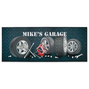 Tires Garage Double-Width Personalized Floormat