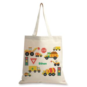 Trucks Personalized Canvas Tote