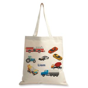 Cars Personalized Canvas Tote