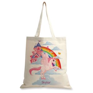 Unicorn Personalized Canvas Tote