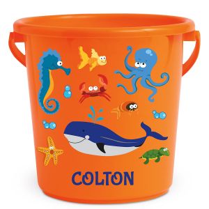 Under the Sea Personalized Kids Beach Bucket