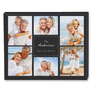 Home Heart Collage  Canvas Photo Print