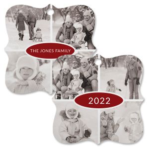 Year Multi-Personalized Photo Metal Ornament