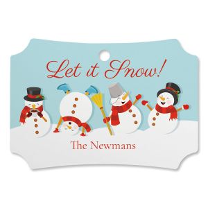 Let It Snow Personalized Ornament Deluxe