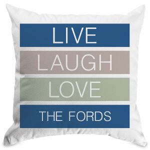 Live Laugh Love Personalized Pillow