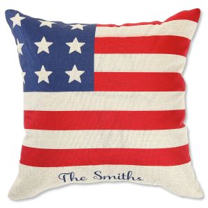 Flag Canvas Personalized Pillow