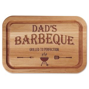 Grilled To Perfection Barbeque Engraved Wood Cutting Board