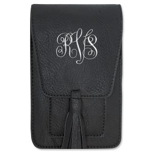 Harper Black Personalized Crossbody Bag