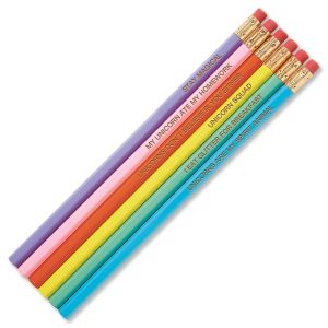 Unicorn Sayings #2 Hardwood Pencils