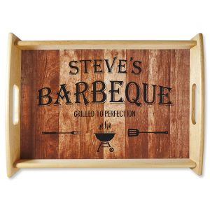 Barbeque Personalized Serving Tray 
