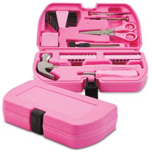 Pink Tool Set in Carry Case